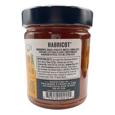 Habricot Pepper Spread | Pack of 3 | 9 oz | Gluten Free | Chili Dawg's Foods of Fire